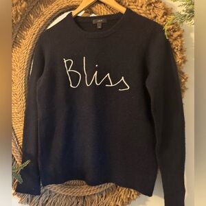 J Crew Navy Blue Hugo Guinness Embroidered Bliss Graphic EUC - Women’s S…